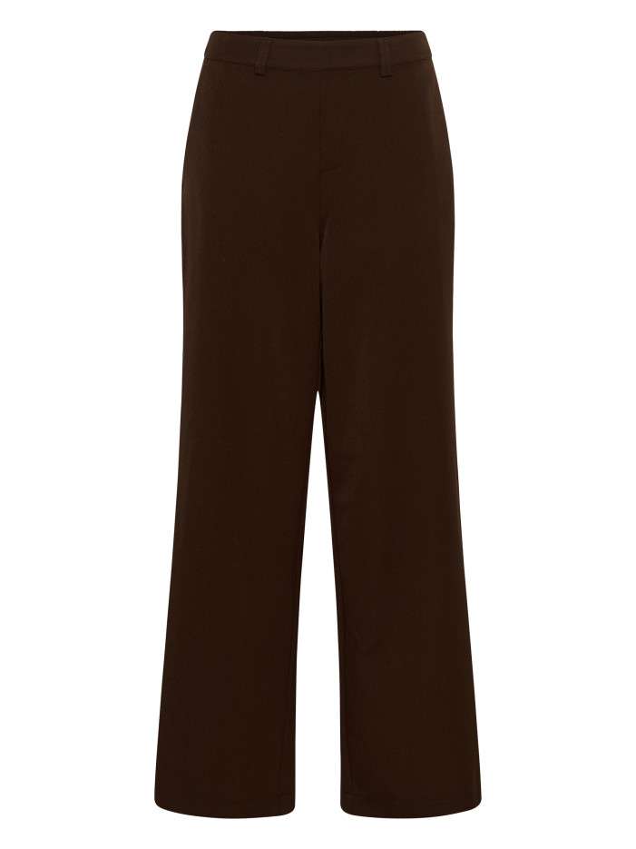 Pantalon chino chocolat uni...