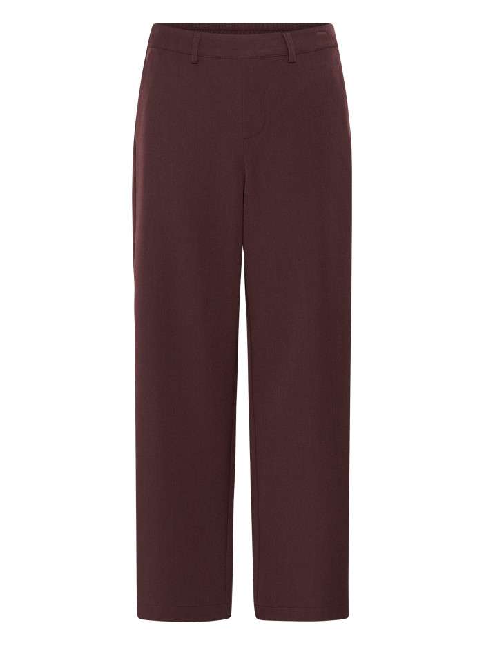 Pantalon chino marron uni...