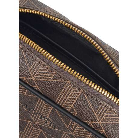 Sacoche en toile marron à monogramme Lacoste dotée d'une bandoulière - Image 4