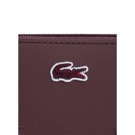 Portefeuille bordeaux imprimé crocodiles orné d'un monogramme crocodile - Image 3
