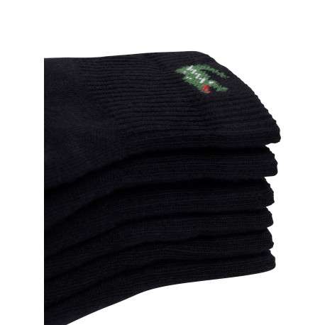 Lot de 3 paires de chaussettes noires basses en coton mélangé - Image 3