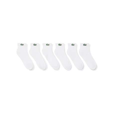 Lot de 6 paires de chaussettes blanches basses en coton mélangé