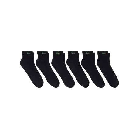 Lot de 6 paires de chaussettes noires basses en coton mélangé