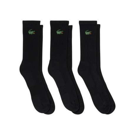Lot de 3 paires de chaussettes noires hautes en coton mélangé