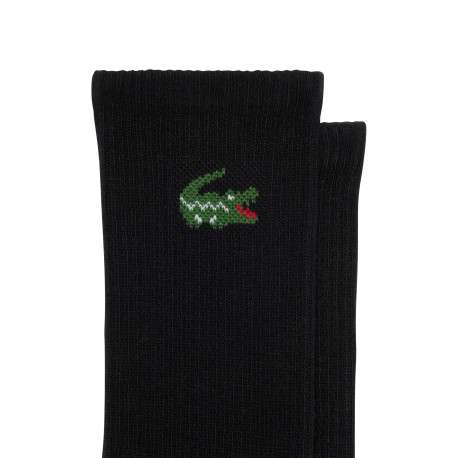 Lot de 3 paires de chaussettes noires hautes en coton mélangé - Image 2