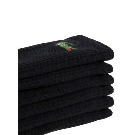 Lot de 3 paires de chaussettes noires hautes en coton mélangé - Image 3
