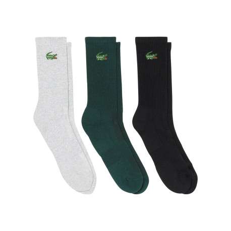 Lot de 3 paires de chaussettes multicolores hautes en coton mélangé