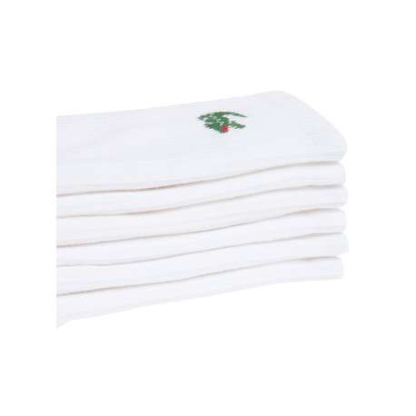 Lot de 6 paires de chaussettes blanches hautes en coton mélangé - Image 3