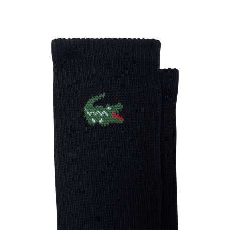 Lot de 6 paires de chaussettes noires hautes en coton mélangé - Image 2