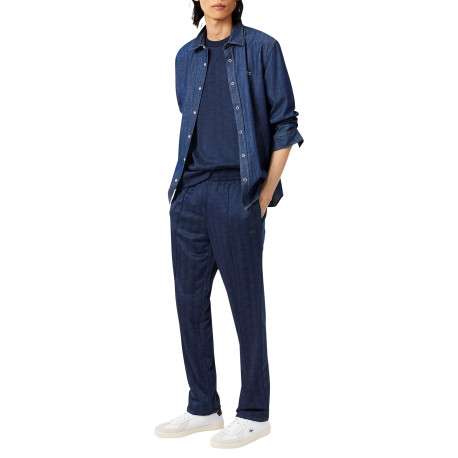 Pantalon de jogging bleu marine à monogramme Lacoste doté d'une coupe droite - Image 2