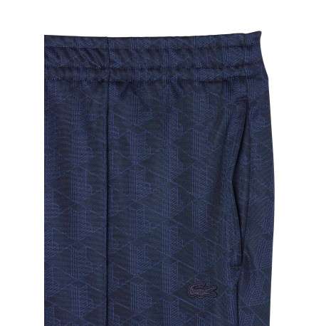 Pantalon de jogging bleu marine à monogramme Lacoste doté d'une coupe droite - Image 5