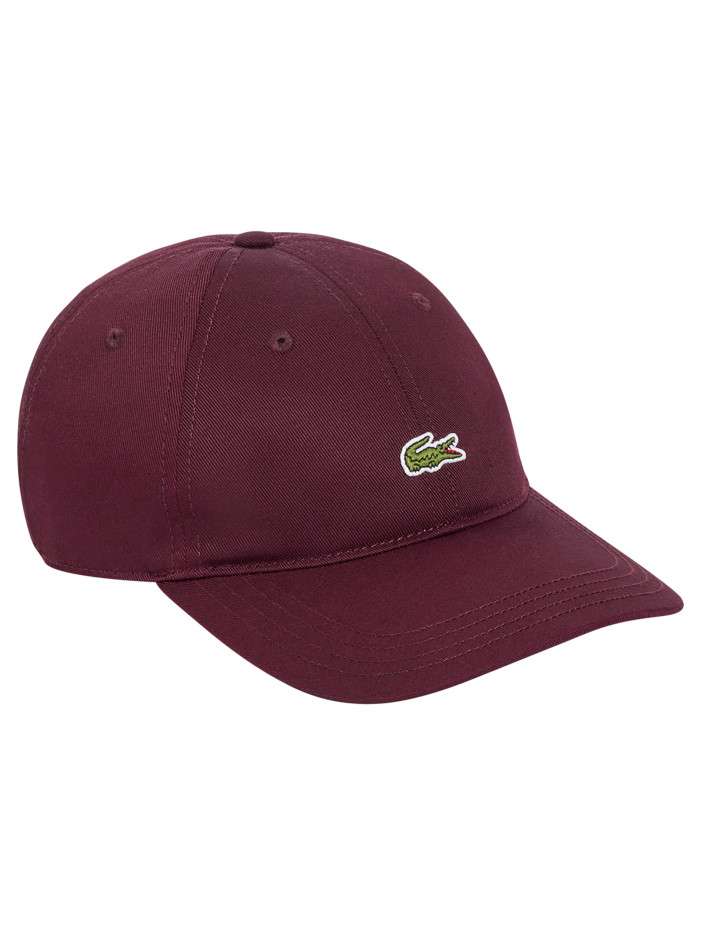 Casquette en coton bordeaux...