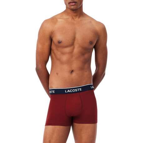 Lot de 3 boxers tricolores en coton pourvus d'une taille élastiquée - Image 3