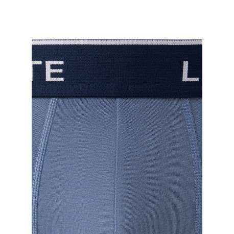 Lot de 3 boxers tricolores en coton pourvus d'une taille élastiquée - Image 6