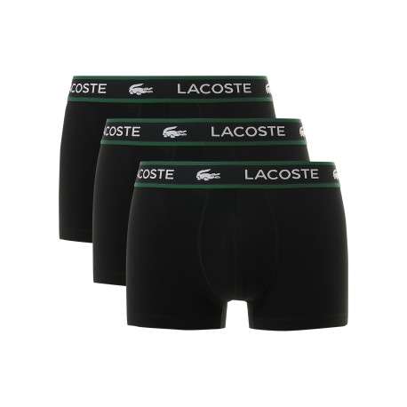 Lot de 3 boxers noirs en coton pourvus d'une taille élastiquée