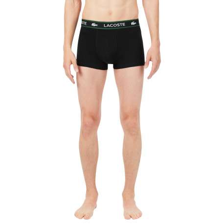 Lot de 3 boxers noirs en coton pourvus d'une taille élastiquée - Image 2