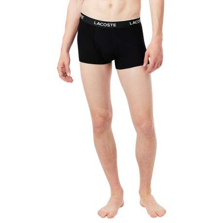 Lot de 3 boxers multicolores en coton avec une d'une taille élastiquée - Image 2