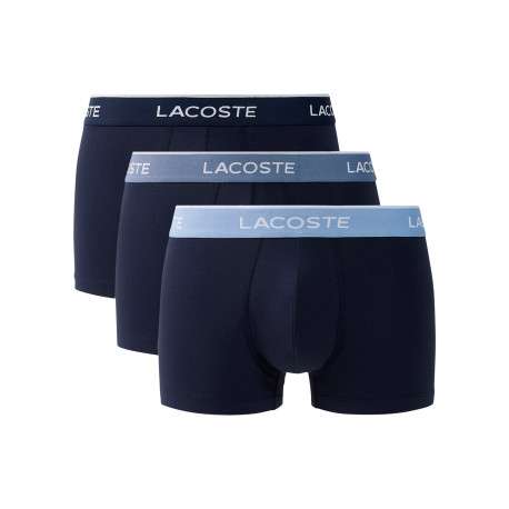 Lot de 3 boxers bleu marine en coton pourvus d'une d'une taille élastiquée