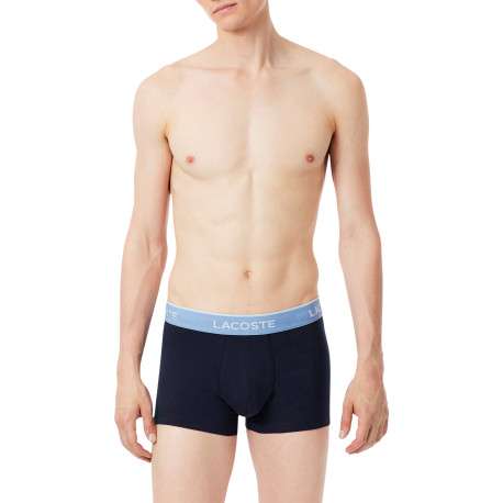 Lot de 3 boxers bleu marine en coton pourvus d'une d'une taille élastiquée - Image 3
