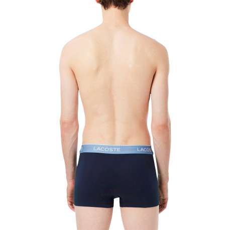 Lot de 3 boxers bleu marine en coton pourvus d'une d'une taille élastiquée - Image 4
