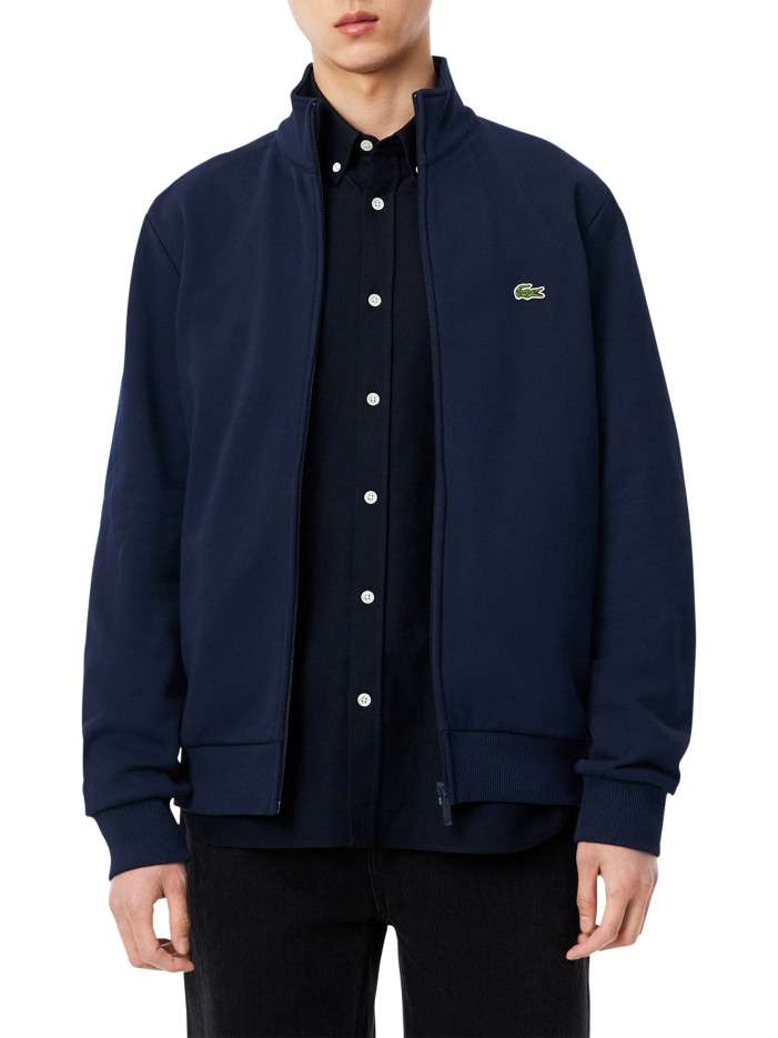 Sweat bleu marine zippé en...