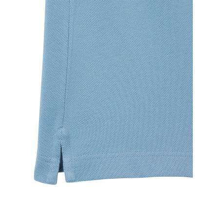 Polo Ph4012 en coton bleu ciel avec des manches courtes et un col boutonné - Image 5
