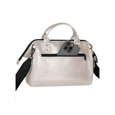 Sac à bandoulière Cross Body Medium Honolulu beige doré brillant - Image 3