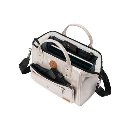 Sac à bandoulière Cross Body Medium Honolulu beige doré brillant - Image 4