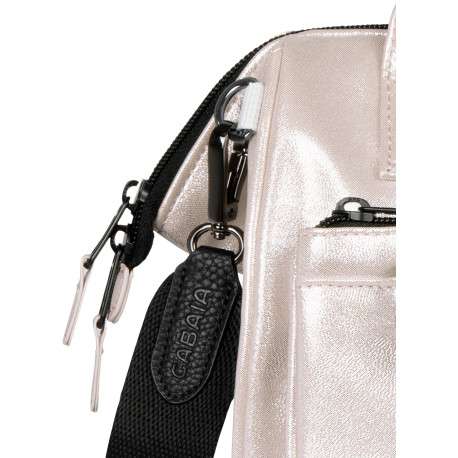 Sac à bandoulière Cross Body Medium Honolulu beige doré brillant - Image 5