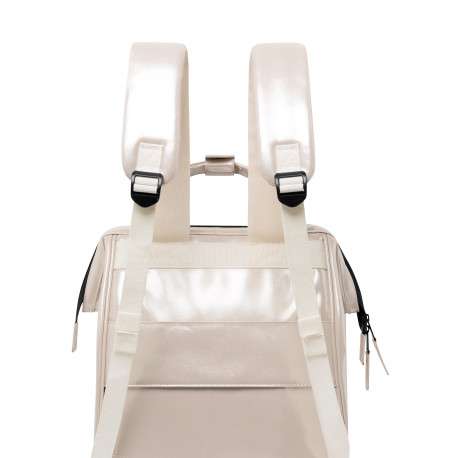 Sac à dos Adventurer Medium Honolulu beige doré brillant avec tissu déperlant - Image 5
