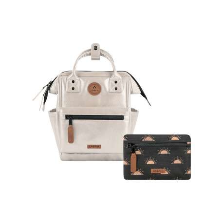 Sac à dos Adventurer XS Honolulu beige doré brillant avec tissu déperlant - Image 2