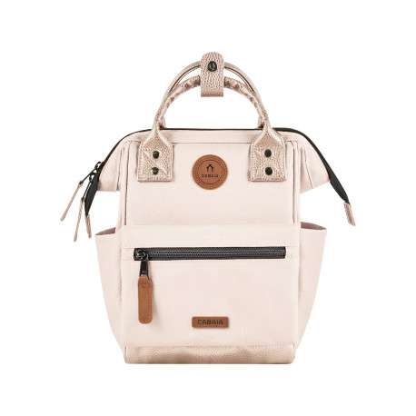 Sac à dos Adventurer XS Algiers beige uni muni de 2 logos bruns