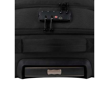Valise souple 4 roues Small Berlin noire unie avec tissu déperlant - Image 4
