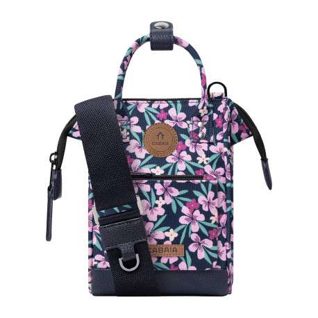 Sac à bandoulière Nano Bag Cagliari rose et bleu à imprimé floral