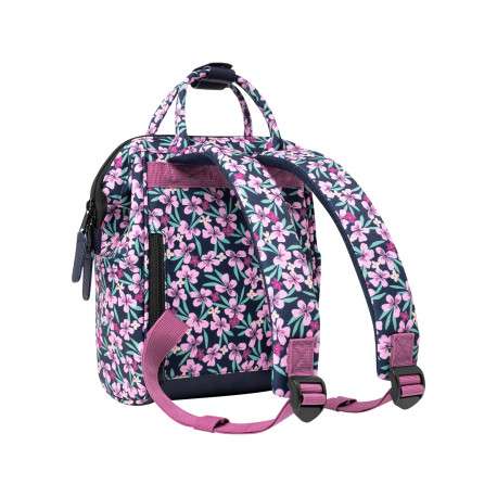 Sac à dos Adventurer XS Cagliari rose et bleu à imprimé floral - Image 4