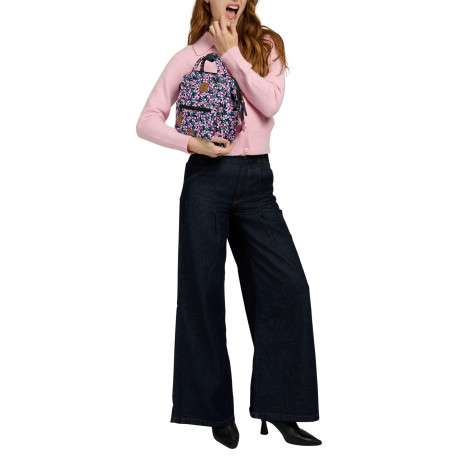 Sac à dos Adventurer XS Cagliari rose et bleu à imprimé floral - Image 6