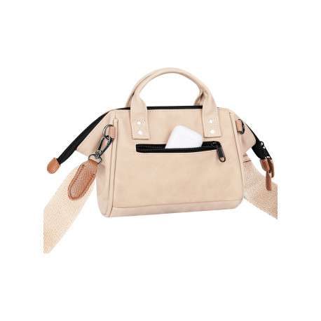 Sac à bandoulière Cross Body Small Andenne beige uni avec tissu déperlant - Image 4