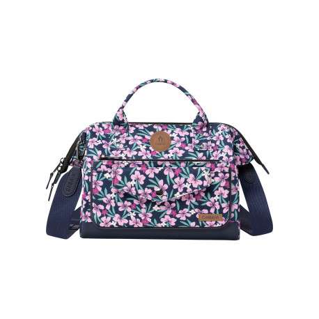 Sac à bandoulière Cross Body Medium Cagliari rose et bleu à imprimé floral
