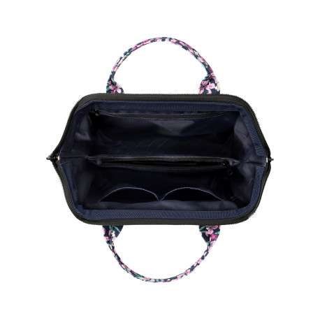Sac à bandoulière Cross Body Medium Cagliari rose et bleu à imprimé floral - Image 3