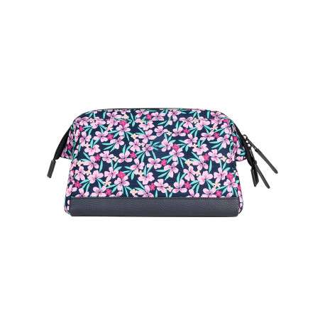 Trousse de toilette Medium Cagliari rose et bleue à imprimé floral - Image 2