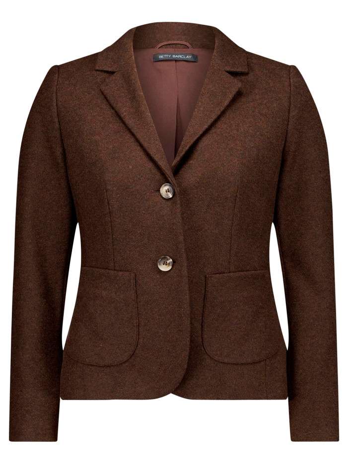 Blazer chocolat à coupe...