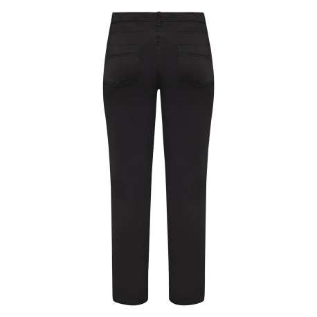 Pantalon noir doté de 5 poches avec une coupe slim et une taille intermédiaire - Image 2