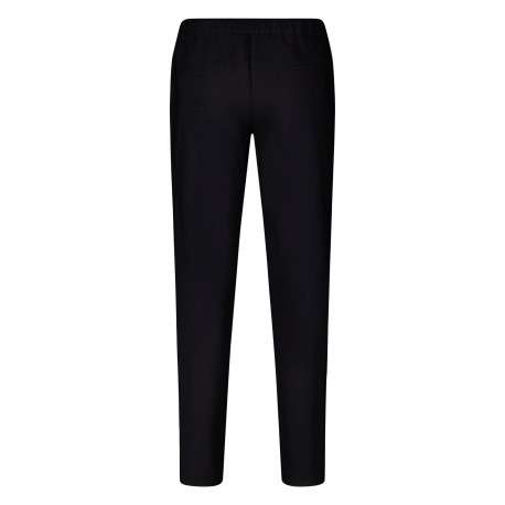 Pantalon chino noir à coupe slim avec des poches zippées sur les hanches - Image 3