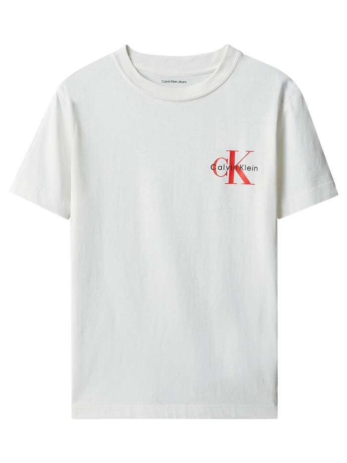 T-shirt blanc en coton à...