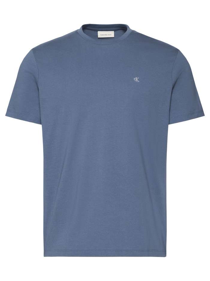 T-shirt bleu foncé à col...
