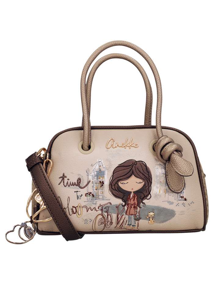 Sac à main beige pourvu...