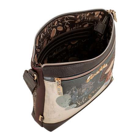 Sac à bandoulière marine pourvu d'une large bandoulière réglable - Image 4