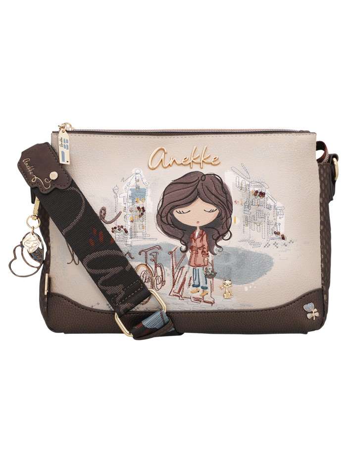 Sac à bandoulière beige...