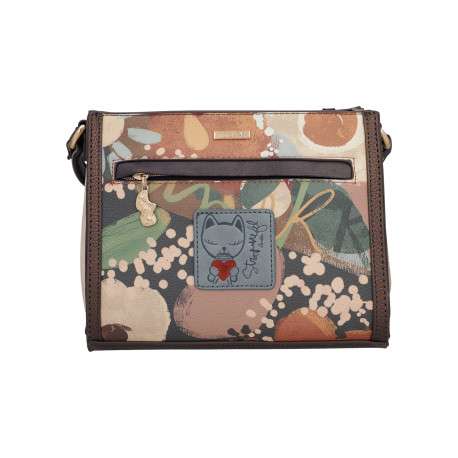 Sac à bandoulière marine à motifs pourvu d'une bandoulière réglable - Image 2