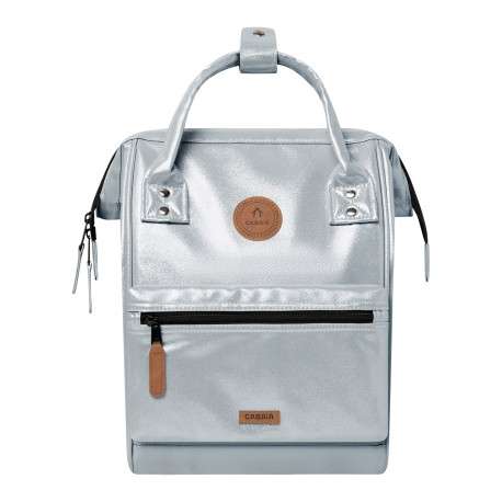 Sac à dos Adventurer Small Fiji bleu gris brillant avec tissu déperlant